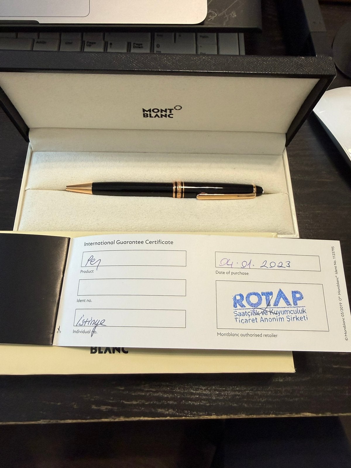 Montblanc Meisterstuck origineel nieuw, Ophalen, Nieuw, Goud, Overige materialen