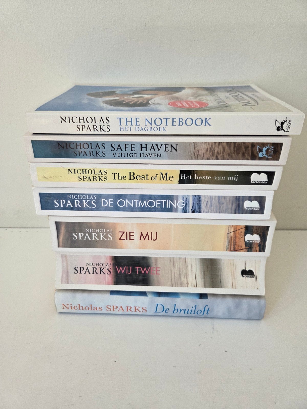 Nicholas Sparks 7 boeken voor € 5.00, Boeken, Ophalen of Verzenden, Zo goed als nieuw