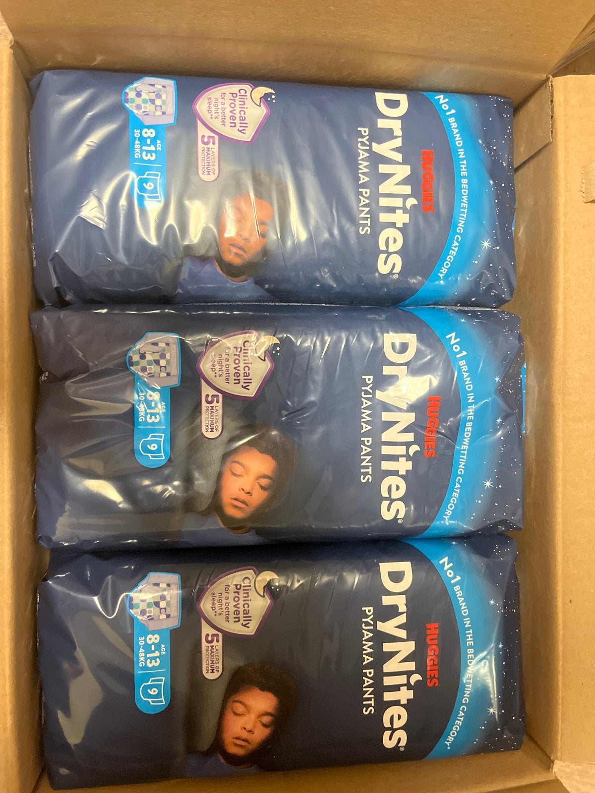 Huggies DryNites Pyjama Pants 8-13 jaar (30-48kg) - 3 pakken, Ophalen of Verzenden, Nieuw