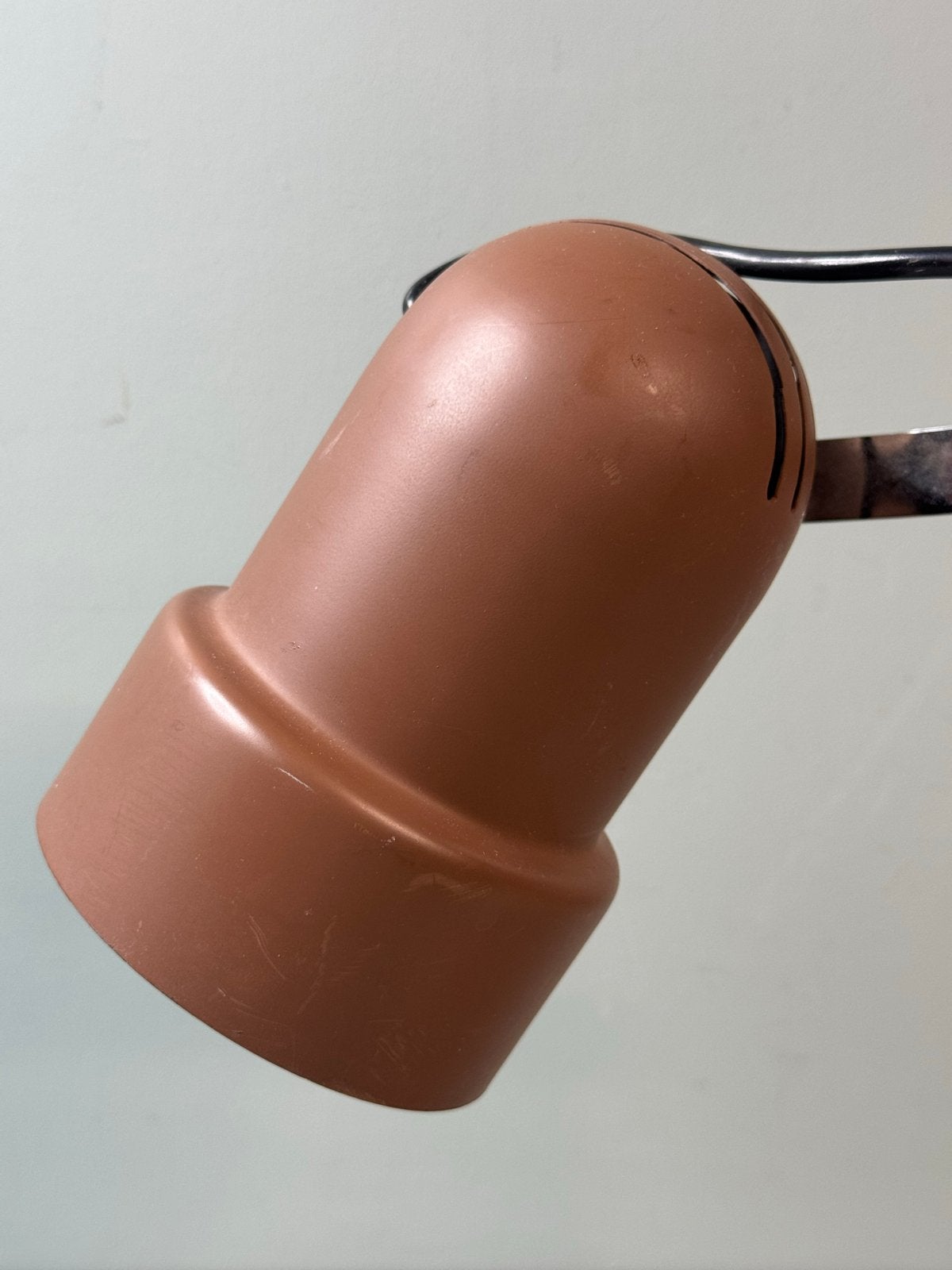 Vintage bureaulamp/tafellamp, bruin metaal, verstelbaar, Gebruikt, !, ?, ?