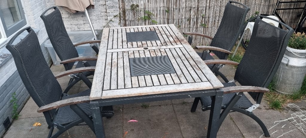 Hartman Tuinset, Tuin en Terras, Tuinsets en Loungesets, Gebruikt, Tuinset, Teakhout, Ophalen