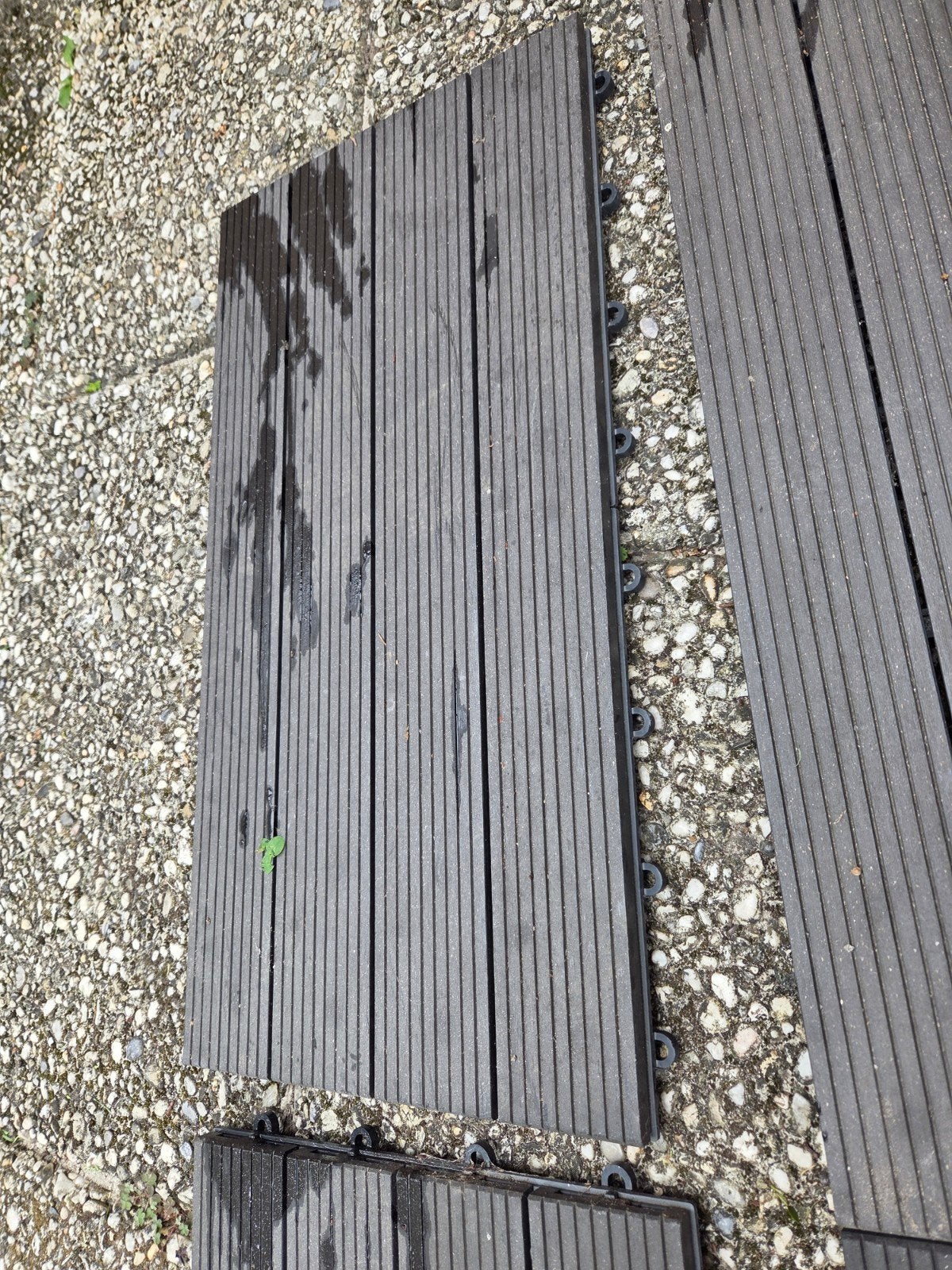 Terrastegel composiet grijs (beschadigd), Ophalen, Gebruikt, Composiet