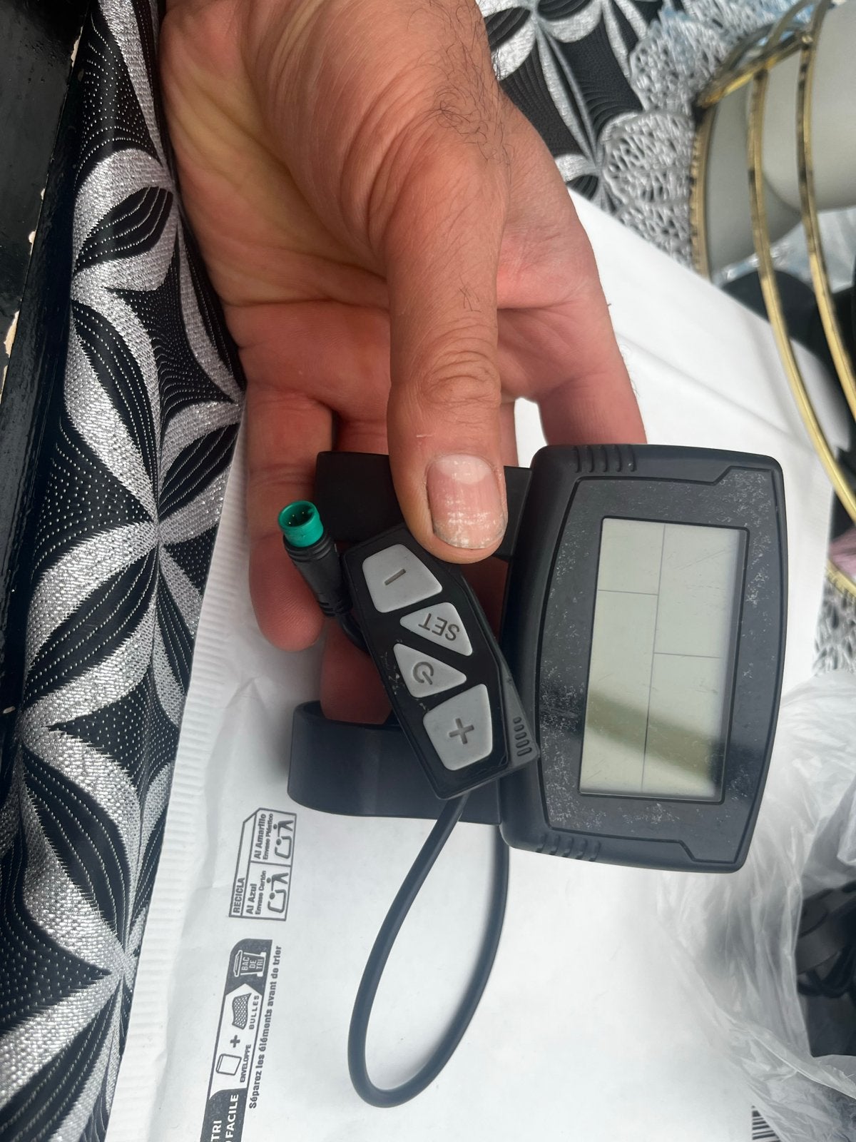 Display en bedieningspaneel voor Spark One fiets 36V 5-pins, Ophalen of Verzenden, Gebruikt