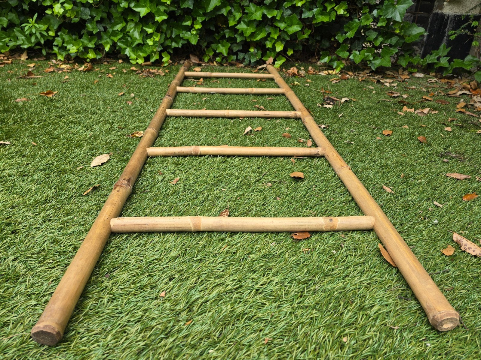 Nieuwe bamboe ladder - 170 cm hoog, Ophalen, Nieuw, Minder dan 2 meter
