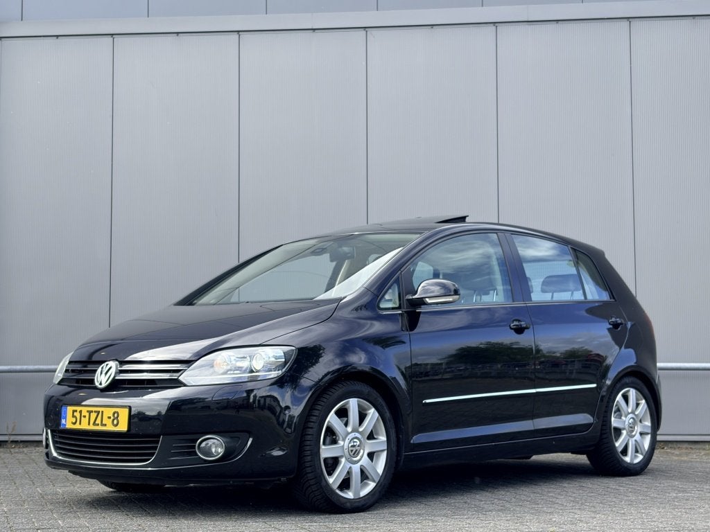 Volkswagen Golf Plus 1.4 TSI Highline - automaat - leder - a, Euro 5, Gebruikt, Beige, Zwart
