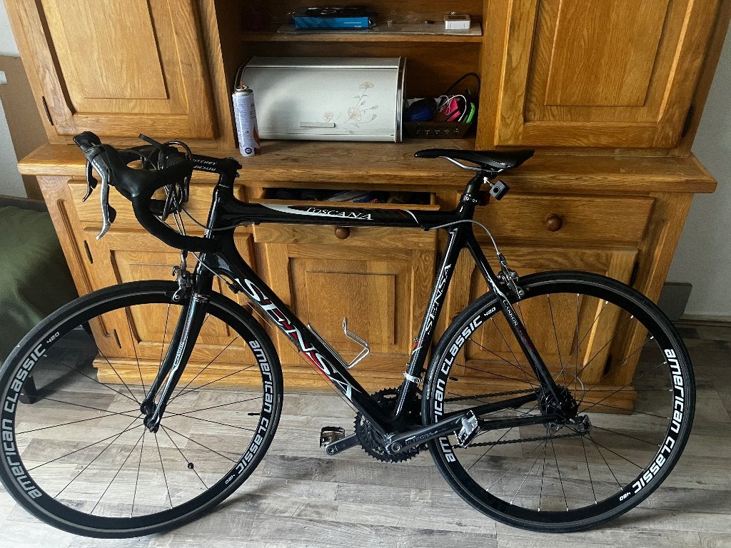 toscana sensa carbon, Minder dan 10 versnellingen, Gebruikt, Carbon, Heren