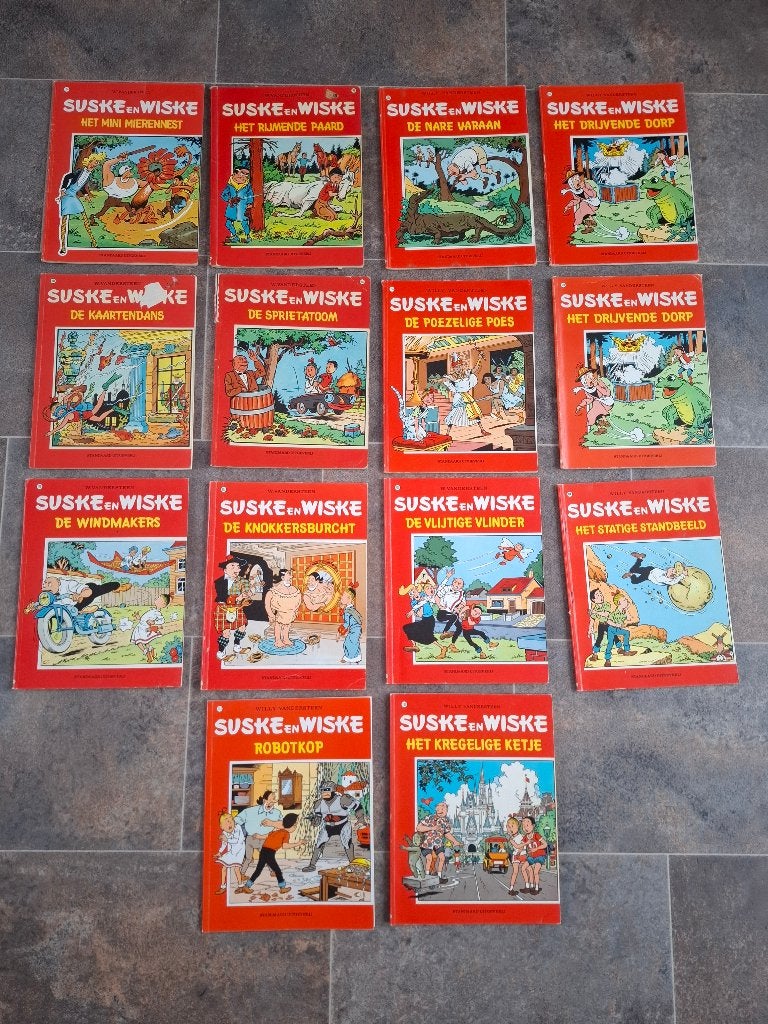 Suske en Wiske – 16 oudere albums incl. Strip Klassiek, Willy Vandersteen, Ophalen of Verzenden, Zo goed als nieuw, Meerdere stripboeken
