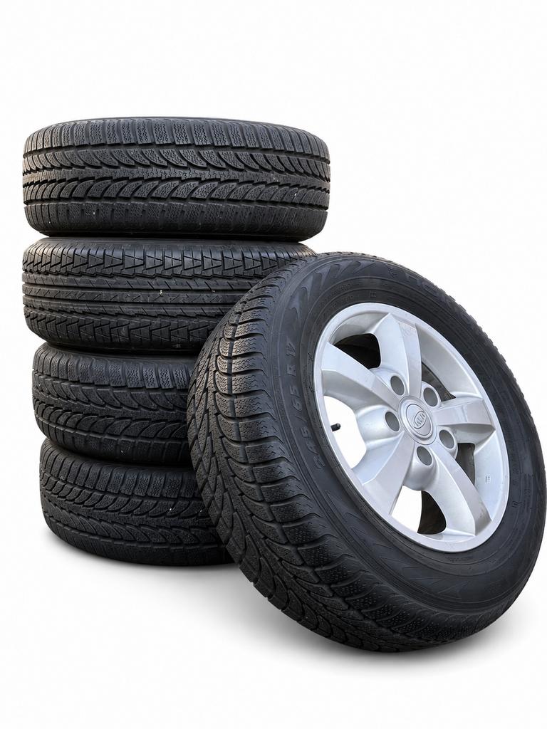 5x KIA (Sportage) 5-spaaks velg + band, Auto-onderdelen, Banden en Velgen, Ophalen, Gebruikt, 265 mm, Banden en Velgen