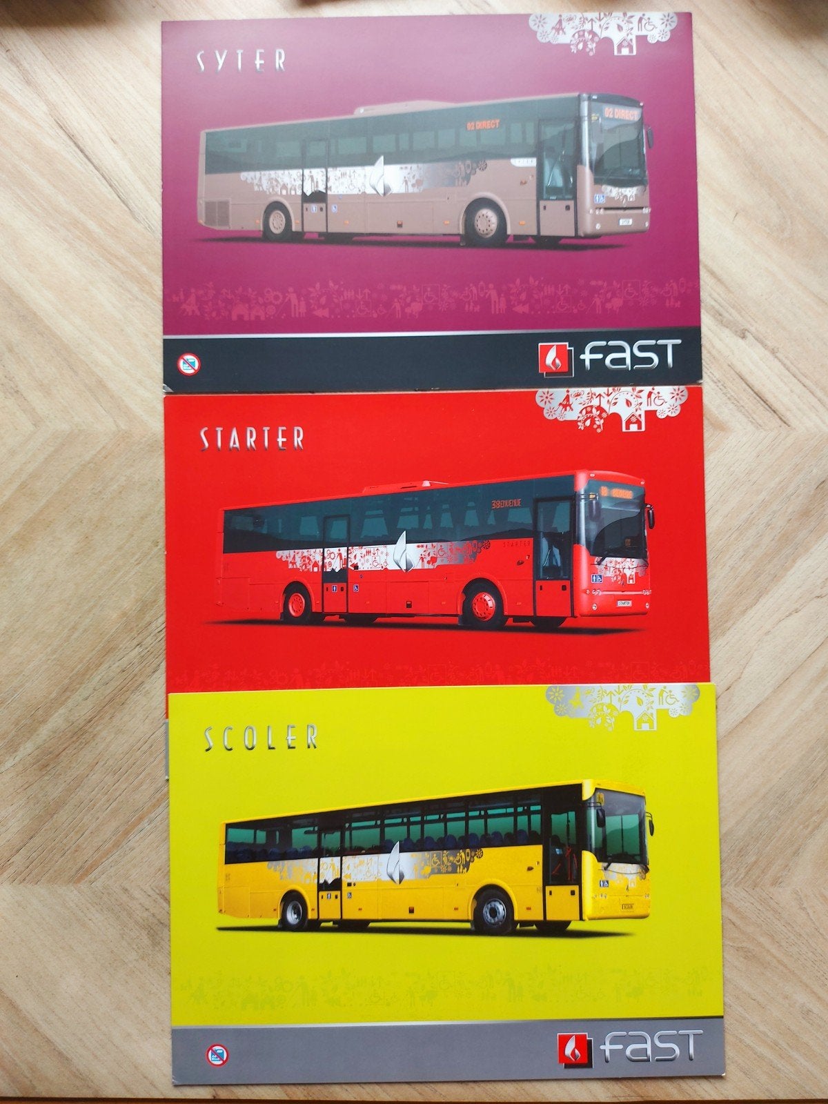 3x Fast bus / coach folders, Ophalen of Verzenden, Zo goed als nieuw, Overige merken