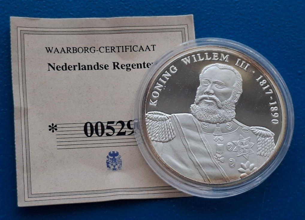 Penning Koning Willem III - Nederlandse Regenten 2001, Postzegels en Munten, Verzenden, Overige materialen, Nederland