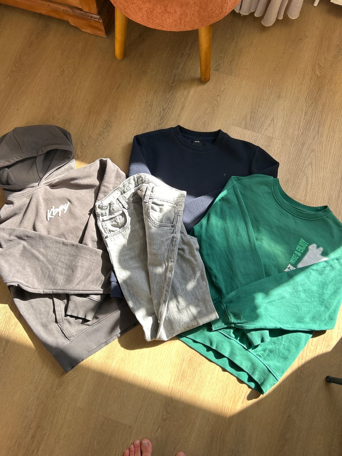 Jongens kledingpakket: Zara broek en truien, Shoeby trui, Ophalen of Verzenden, Gebruikt, Jongen, Setje