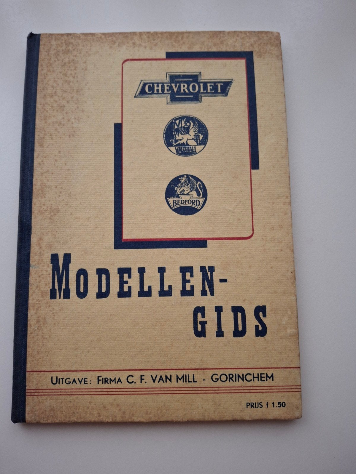 chevrolet modellengids 1949, Gelezen, Firma C.F. Van Moll Gorinchem, Chevrolet, Ophalen of Verzenden