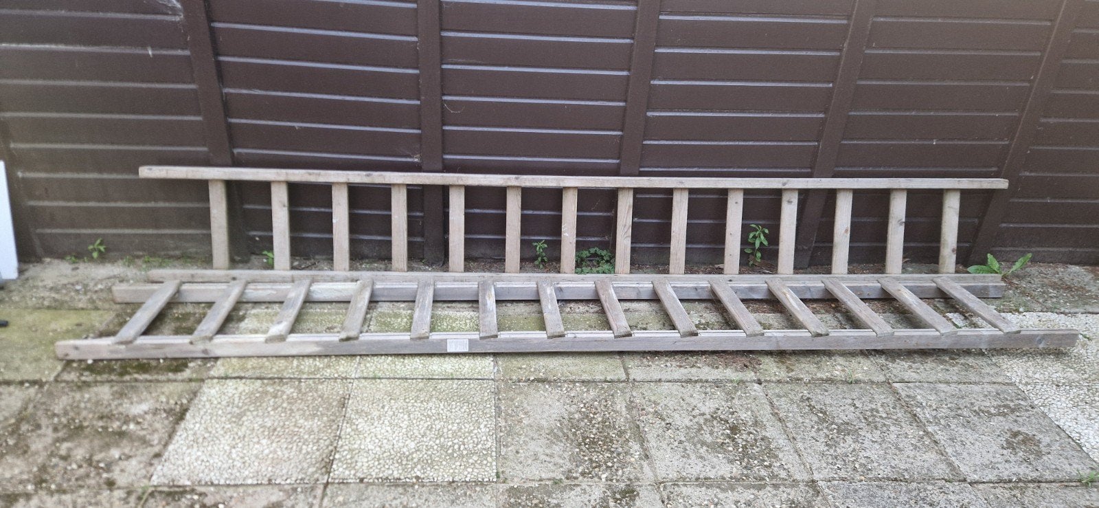 houten bouwladders 390cm lang, Ophalen