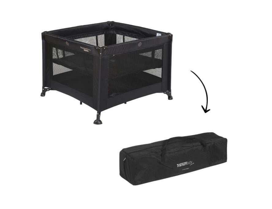 Titaniumbaby reisbox 1m x 1m, Ophalen of Verzenden, Gebruikt, Vierkant, In hoogte verstelbaar