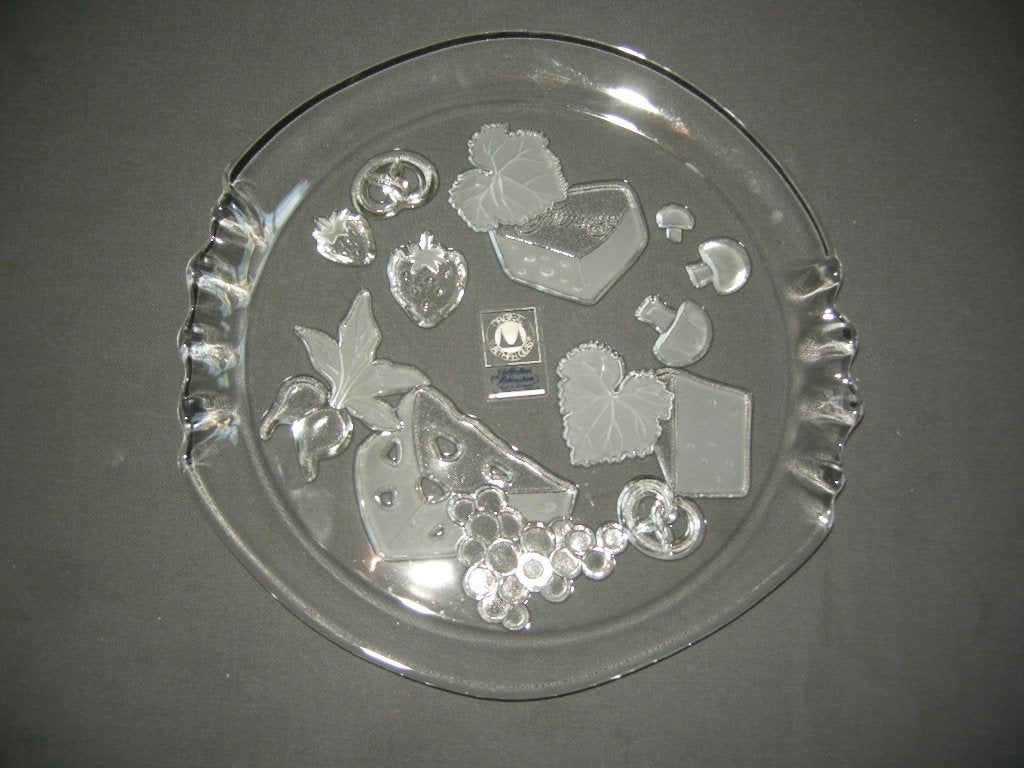 glas - kristal presenteerschalen, kaasplateau Walther Glas, Ophalen of Verzenden