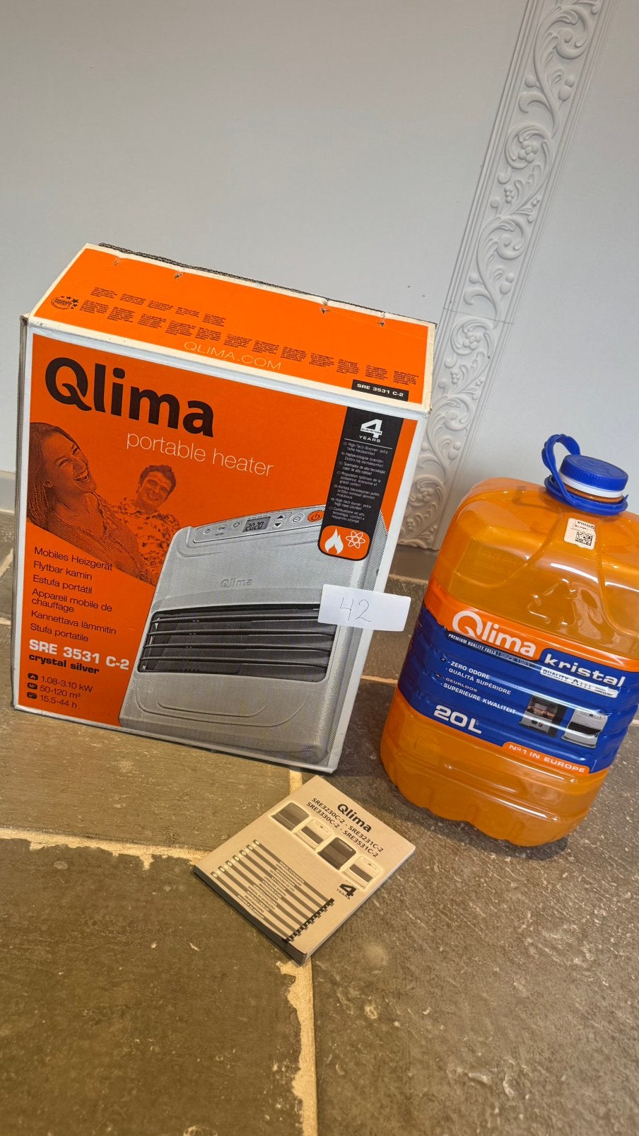 Qlima portable heater, Huis en Inrichting, Ophalen, Overige brandstoffen, Petroleumkachel, Zo goed als nieuw