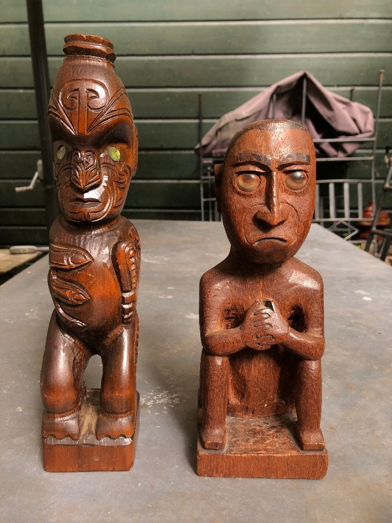 tribal art. Maori en Noordwestkust beeldjes, Antiek en Kunst, Ophalen of Verzenden