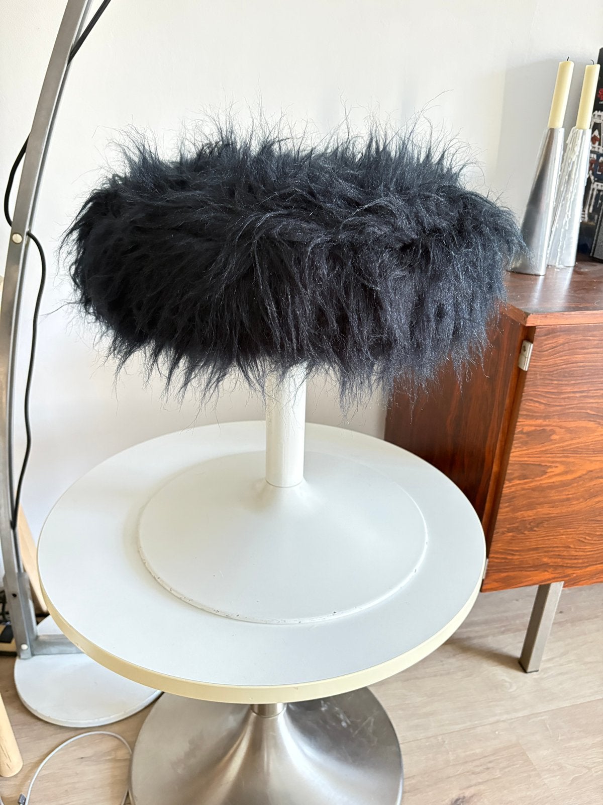 Space Age Fluffy Kruk Trompet Retro Vintage Tulip Jaren 70, Ophalen, Zo goed als nieuw