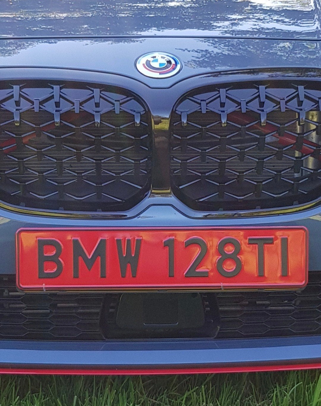 X nummerplaat bordjes met de tekst BMW 128TI, Ophalen of Verzenden