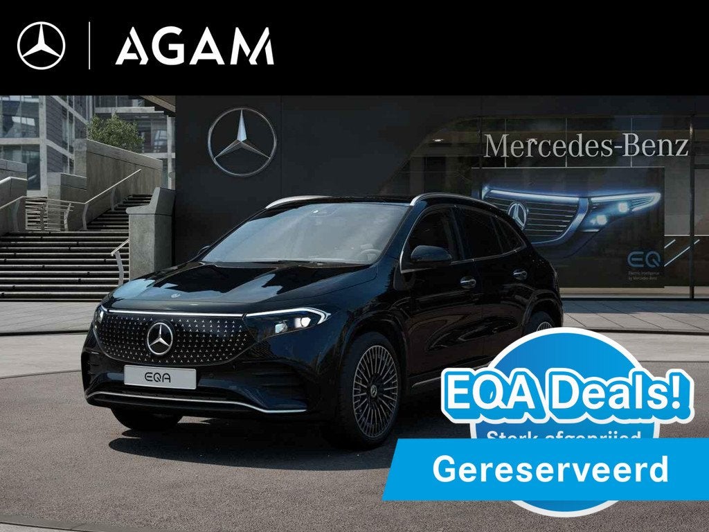 Mercedes-Benz EQA 250+ Business Solution AMG 71 kWh, Automatische klimaatregeling, Zwart, 445 min, Zwart