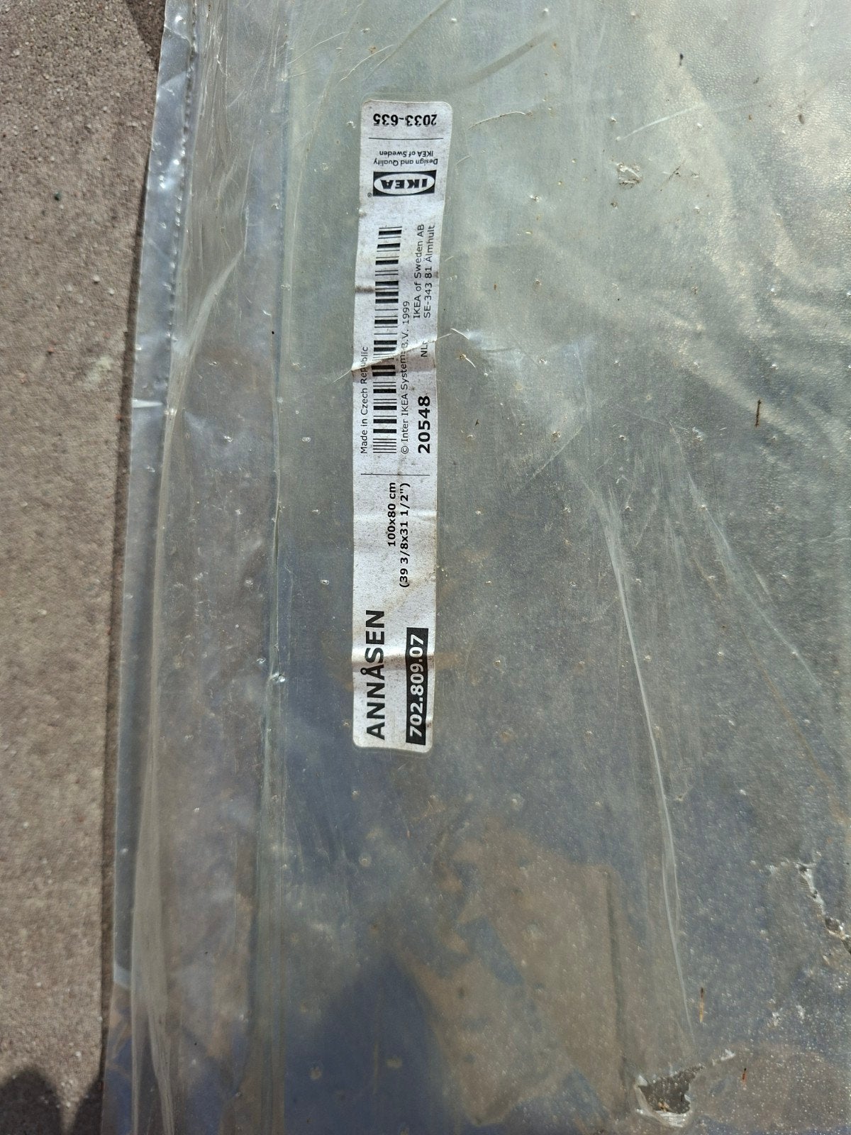 Ikea Annasen plastic vloerbeschermer voor onder kinderstoel, Ophalen, Nieuw