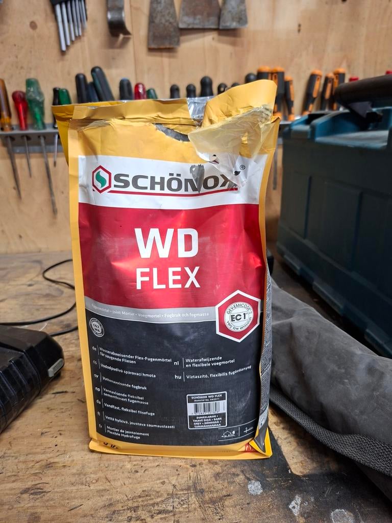 Voegsel schonox donkergrijs, Ophalen, Nieuw, Minder dan 20 cm, Minder dan 5 m²