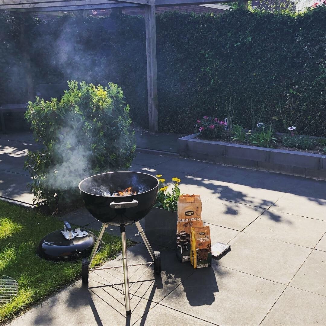 Weber Compact Kettle BBQ 47cm - Zwart, Ophalen, Gebruikt