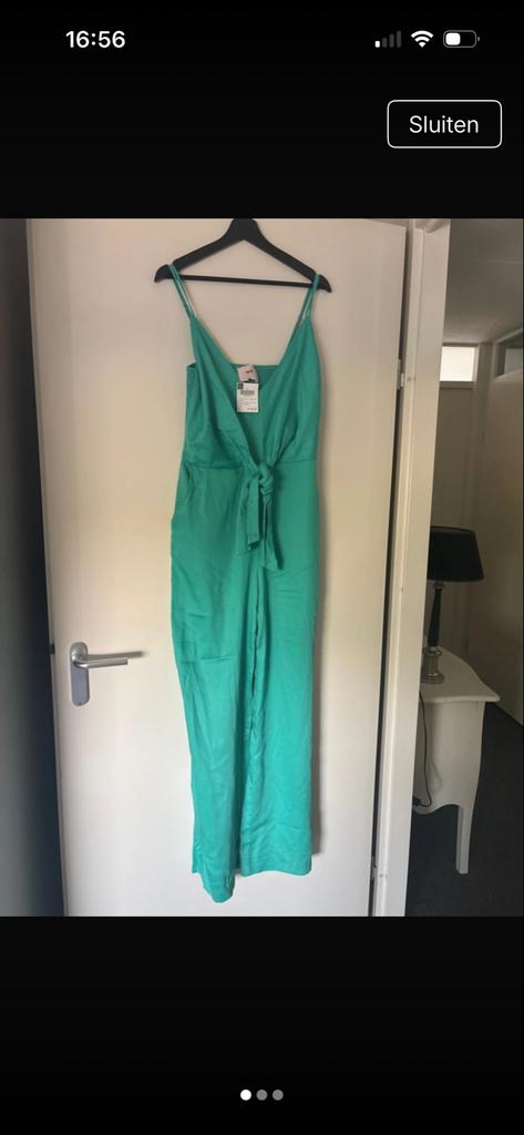 Nieuwe Freebird jumpsuit maat L - Aqua Blue, Ophalen of Verzenden, Nieuw, Maat 42/44 (L), Groen