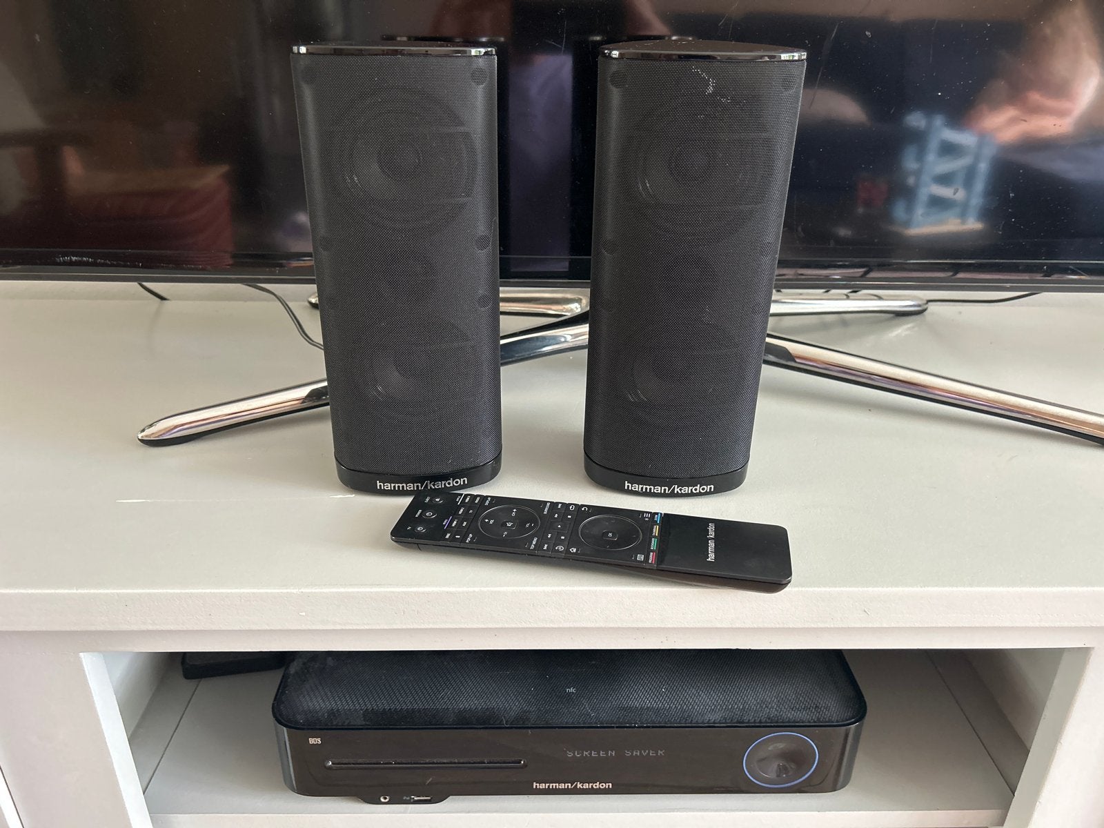 Harman Kardon BDS 280, Gebruikt, Speakerset, Ophalen of Verzenden, Afstandsbediening