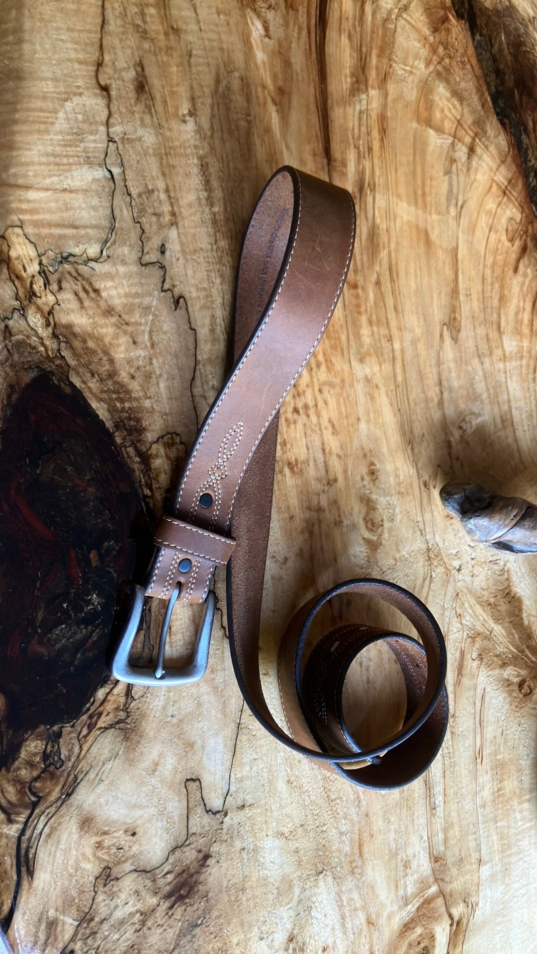 Originele western Red Wing Shoes leren riem, Kleding | Dames, Ophalen of Verzenden, Zo goed als nieuw, Bruin, 100 cm of meer