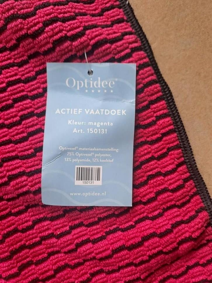 Optidee vaatdoek Nieuw met prijskaartje MOET ZSM WEG!, Ophalen of Verzenden, Nieuw, Roze, Overige typen