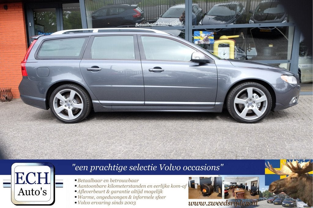 Volvo V70 2.0T 203 pk R-Edition, Leer, Navi, Stoelverwarming, Voorwielaandrijving, Euro 5, 4 cilinders, Met garantie (alle)
