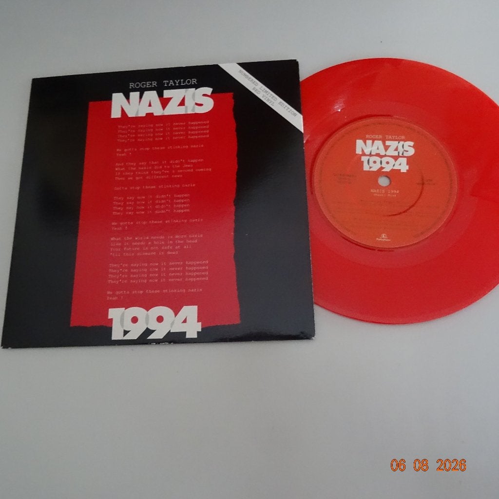 Roger Taylor - Nazis 1994 (ltd.edit), Gebruikt, Verzenden, 7 inch, Limited edition