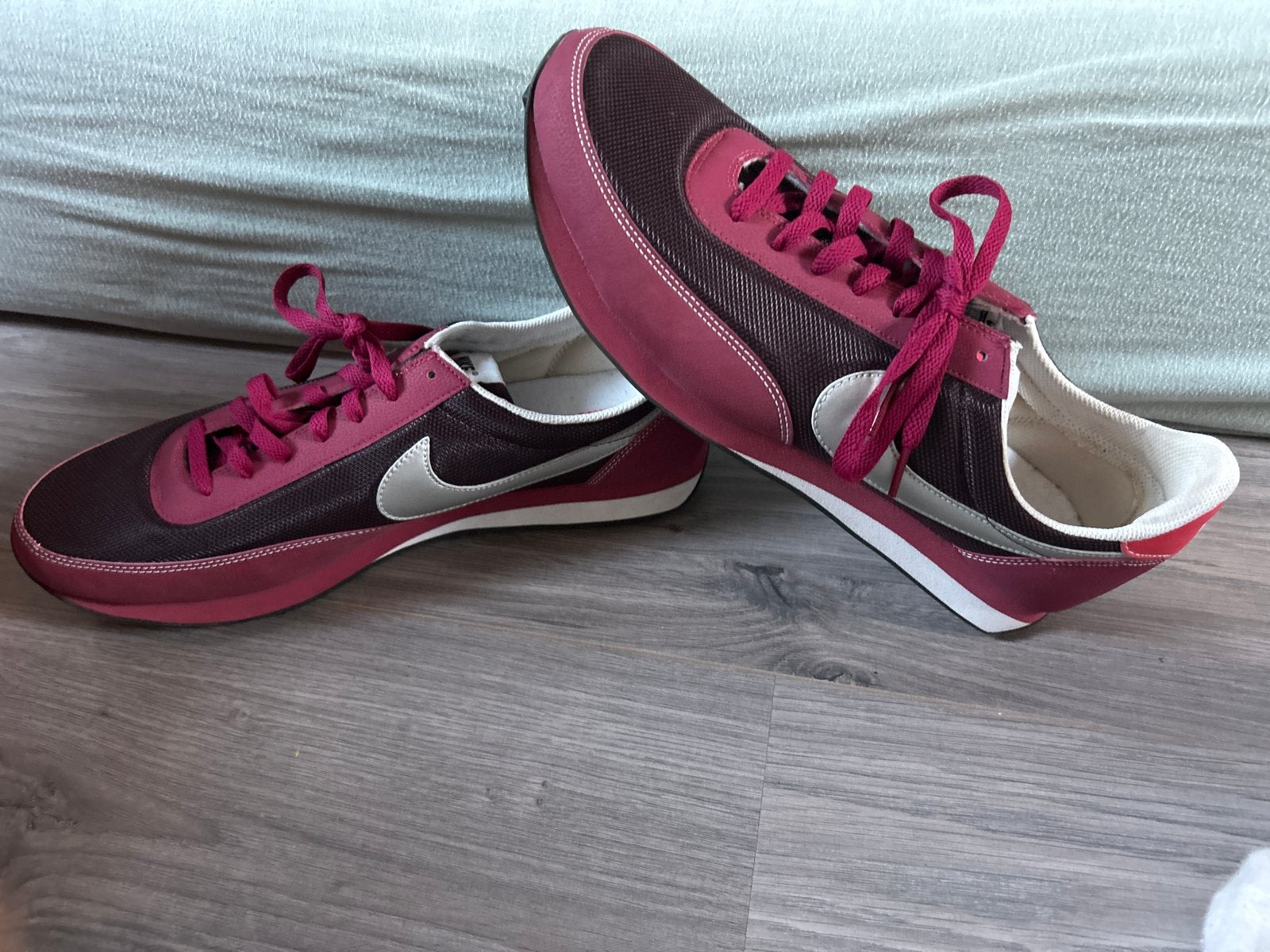 Nike Waffle Racer sneakers - Maat 46, Ophalen of Verzenden, Gedragen, Overige kleuren, Sneakers of Gympen