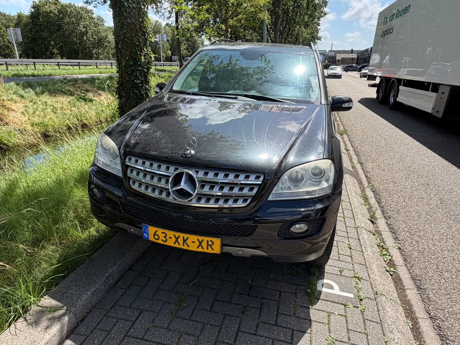 Mercedes-Benz M-Klasse 3.0 CDI Ml320 4MATIC AUT 2007 Zwart, Auto diversen, Schadeauto's, Diesel, SUV of Terreinwagen, Ophalen