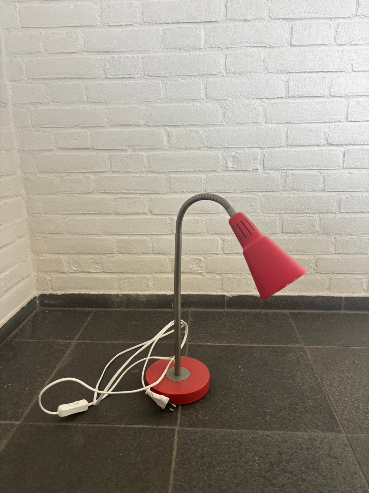rode vintage ikea lamp, Ophalen, Zo goed als nieuw, IKEA, Vintage
