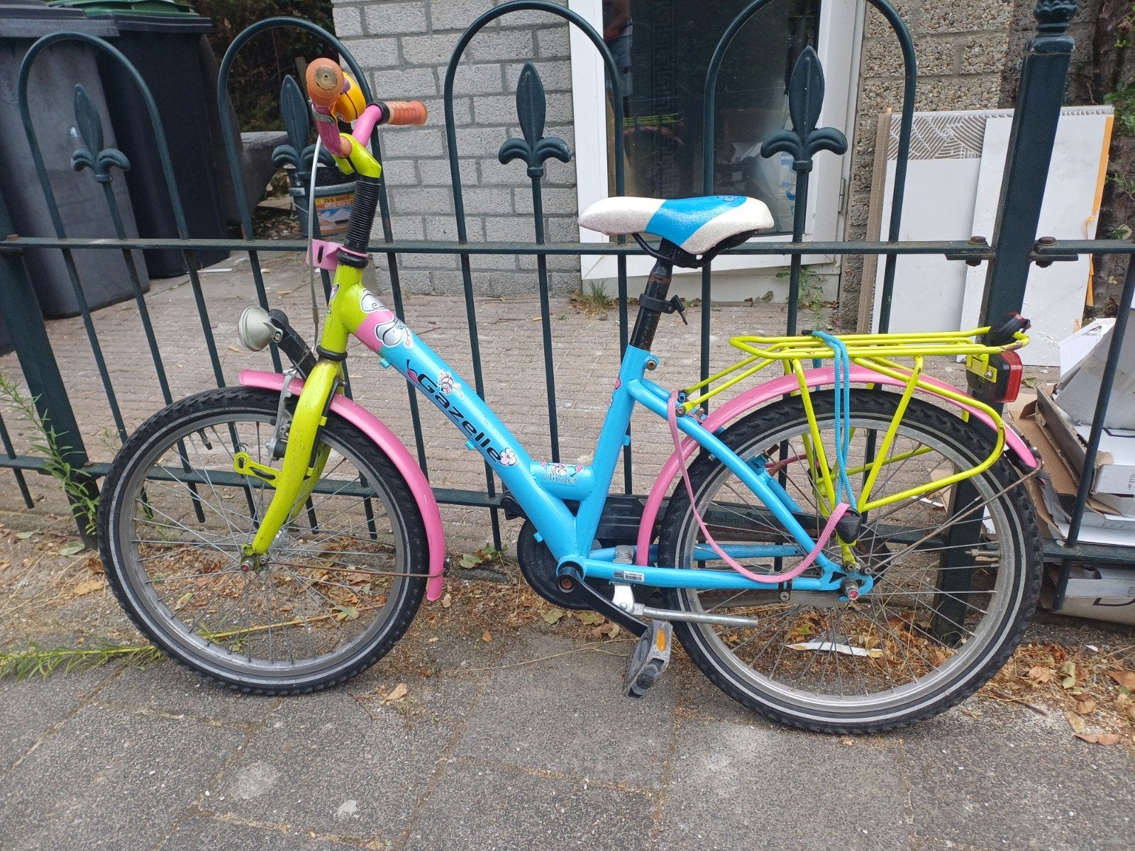 20" Gazelle Vlinder Meisjesfiets - Hand- en Terugtraprem, Ophalen, Gebruikt, Gazelle, Terugtraprem