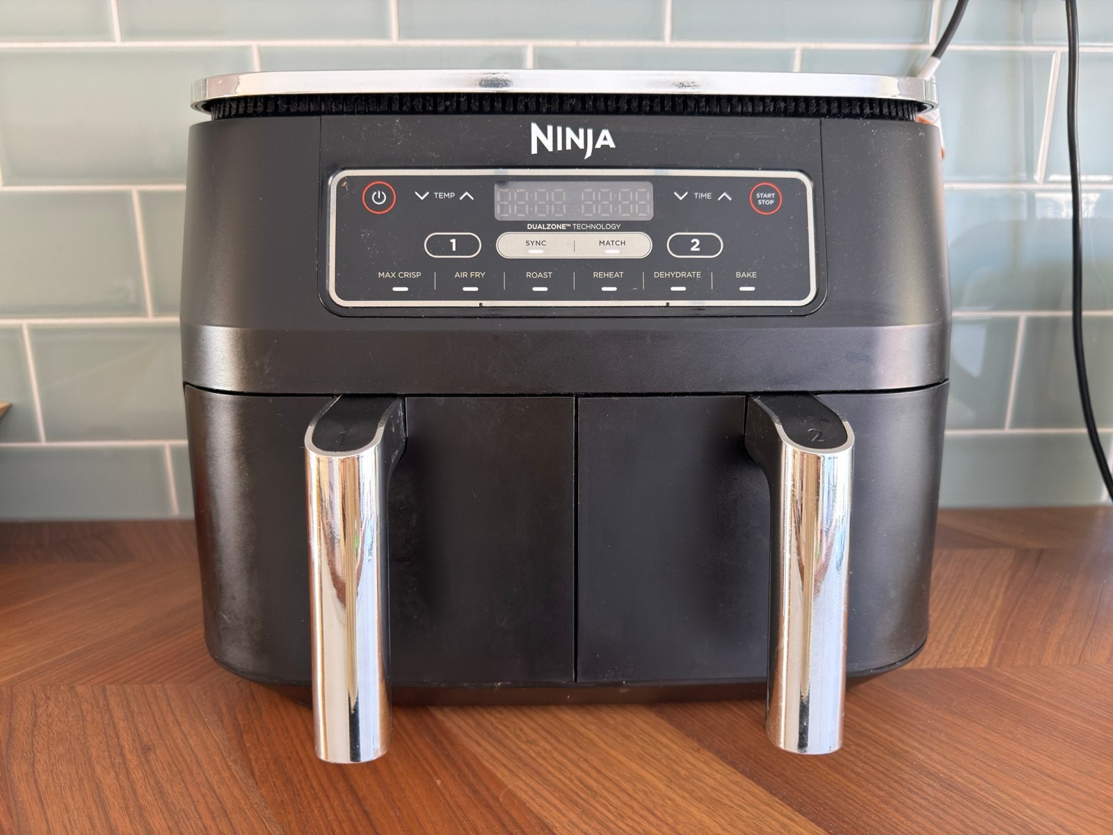 Ninja Dubbele Airfryer XXL - 7.6 Liter Dual Zone - AF300EU, Ophalen, Zo goed als nieuw, Airfryer, 1500 gram of meer