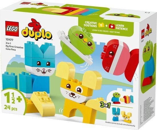 Lego Duplo 10477 3-in-1 creatieve huisdieren NIEUW, Lego, Ideas@support.lego.com, Nieuw, Ophalen of Verzenden