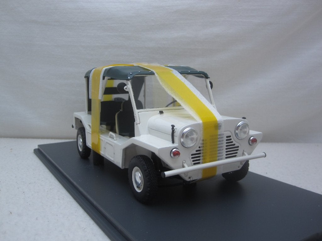 Mini Moke 1964 Wit  1:18 Schuco Pro.R, Ophalen of Verzenden, Nieuw, Auto, Overige merken