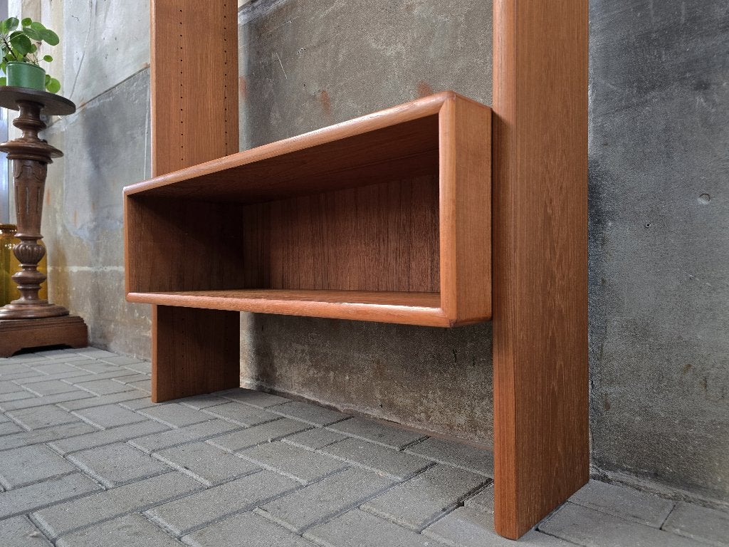Deens Design Garderobe Teak | Vintage Kapstok Jaren 80, Wandkapstok, Gebruikt, 200 cm of meer, Ophalen of Verzenden
