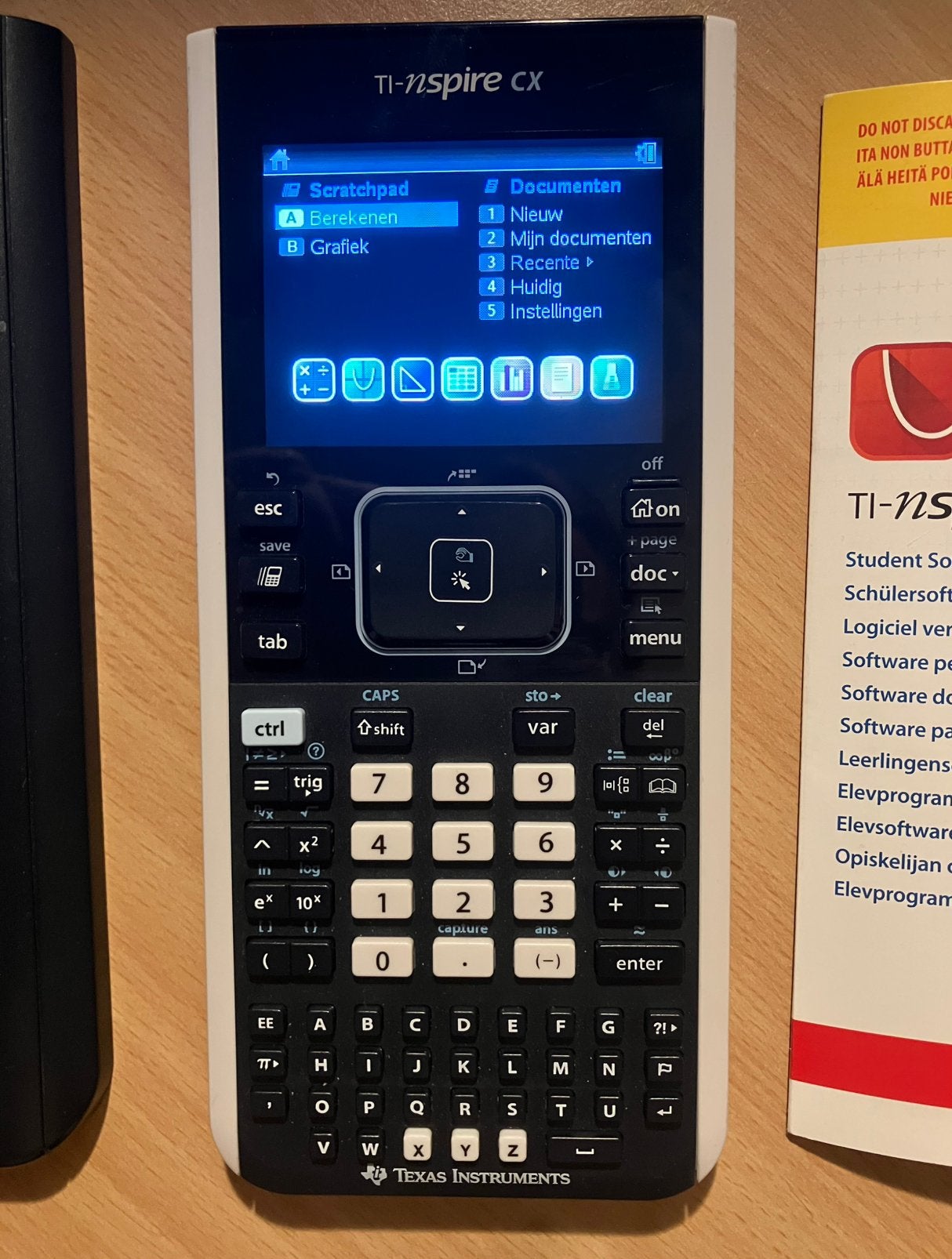 Texas Instruments TI-Nspire CX grafische rekenmachine, Diversen, Ophalen, Grafische rekenmachine, Gebruikt