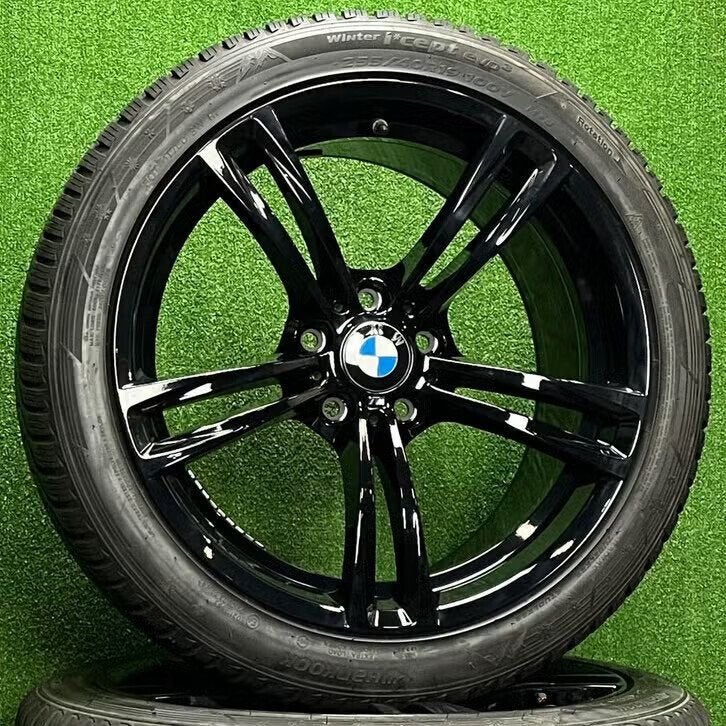 Originele 19 inch BMW 408M velgen winterbanden f10 f11 f12, Auto-onderdelen, Banden en Velgen, 19 inch, Gebruikt, 255 mm, Banden en Velgen