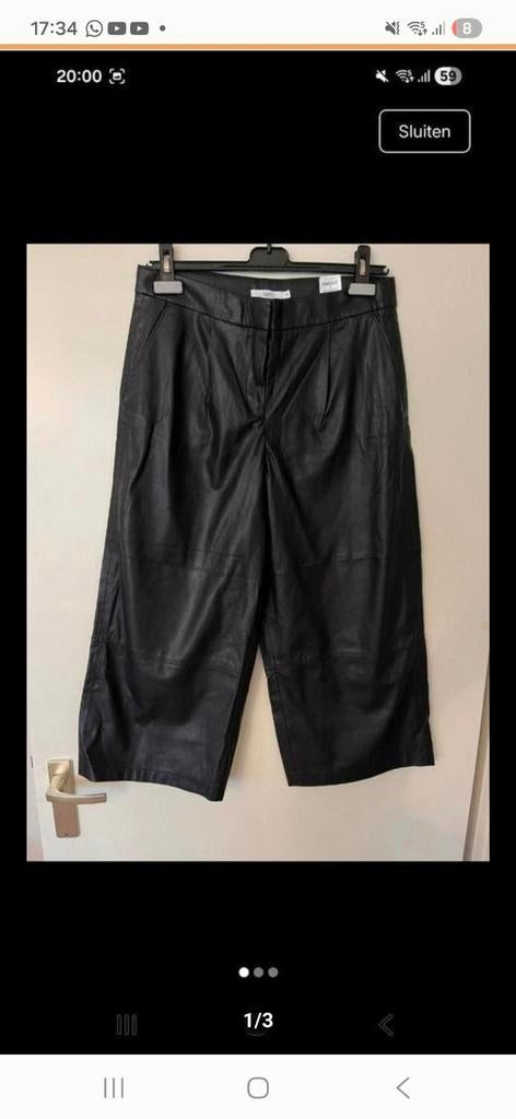 Jake's Zwarte Faux Leren Culotte Broek, Kleding | Dames, Broeken en Pantalons, Ophalen of Verzenden