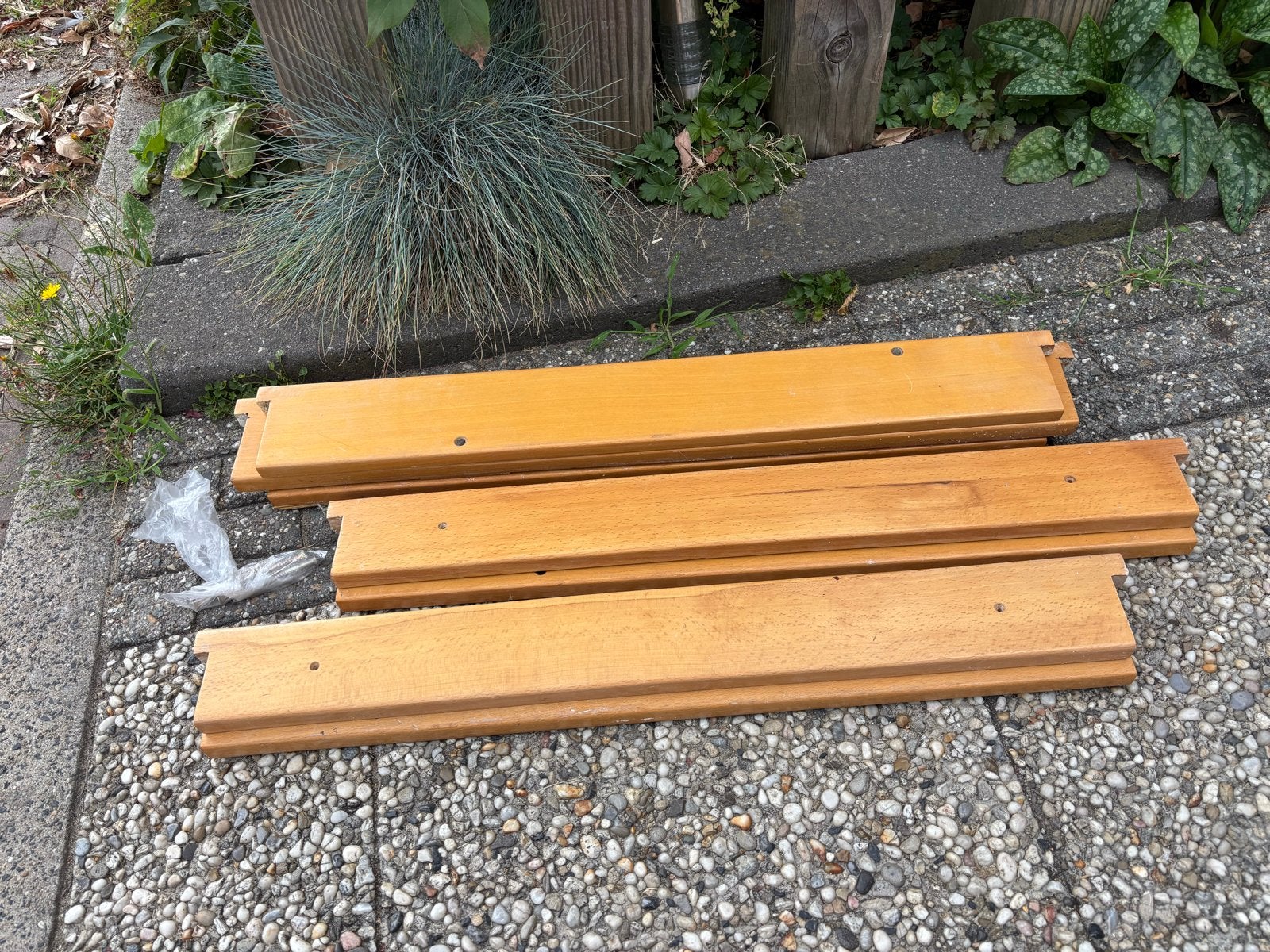 Houten drempels, Doe-het-zelf en Verbouw, Hout en Planken, Ophalen, Gebruikt, 25 tot 50 mm, Overige typen