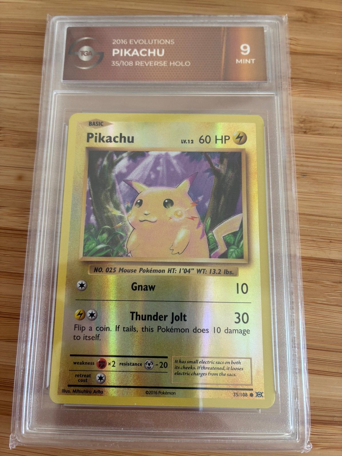 pikachu 35/108 reverse holo TGA9, Hobby en Vrije tijd, Verzamelkaartspellen | Pokémon, Ophalen of Verzenden, Zo goed als nieuw