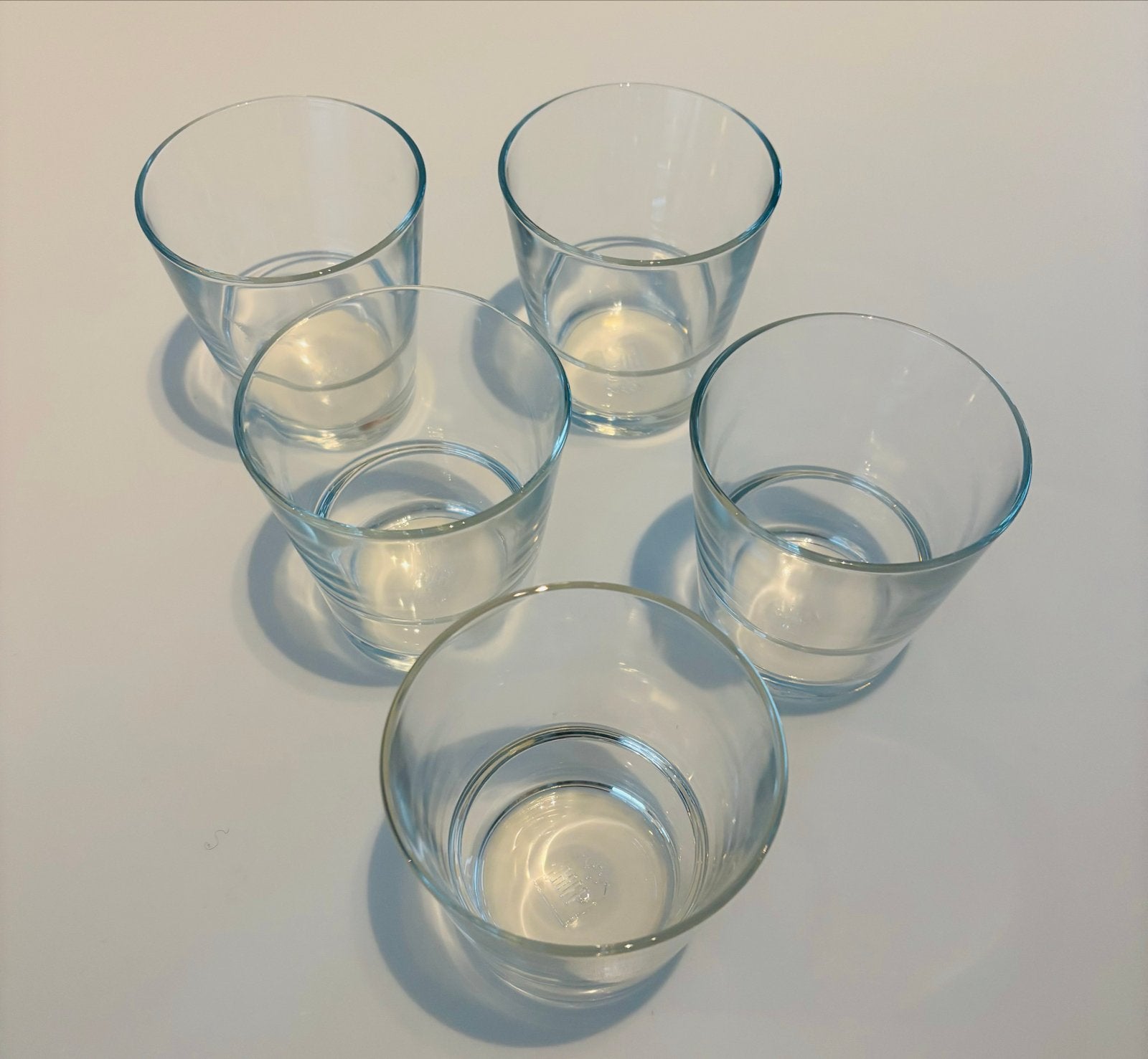 5 HIP waterglazen of toetjes glazen, Ophalen, Glas of Glazen, Overige merken, Glas