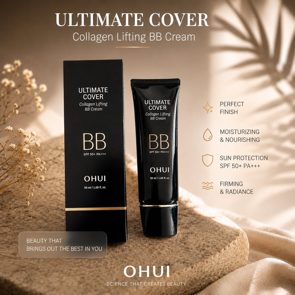 OHUI Ultimate Cover Collagen Lifting BB Cream SPF50+ PA+++, Sieraden, Tassen en Uiterlijk, Uiterlijk | Cosmetica en Make-up, Overige kleuren