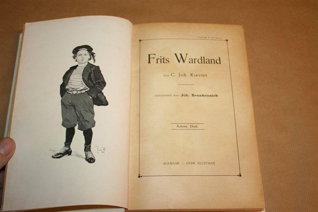 Frits Wardland. Kieviet. Uitg. Kluitman 1925., Ophalen of Verzenden, Gelezen