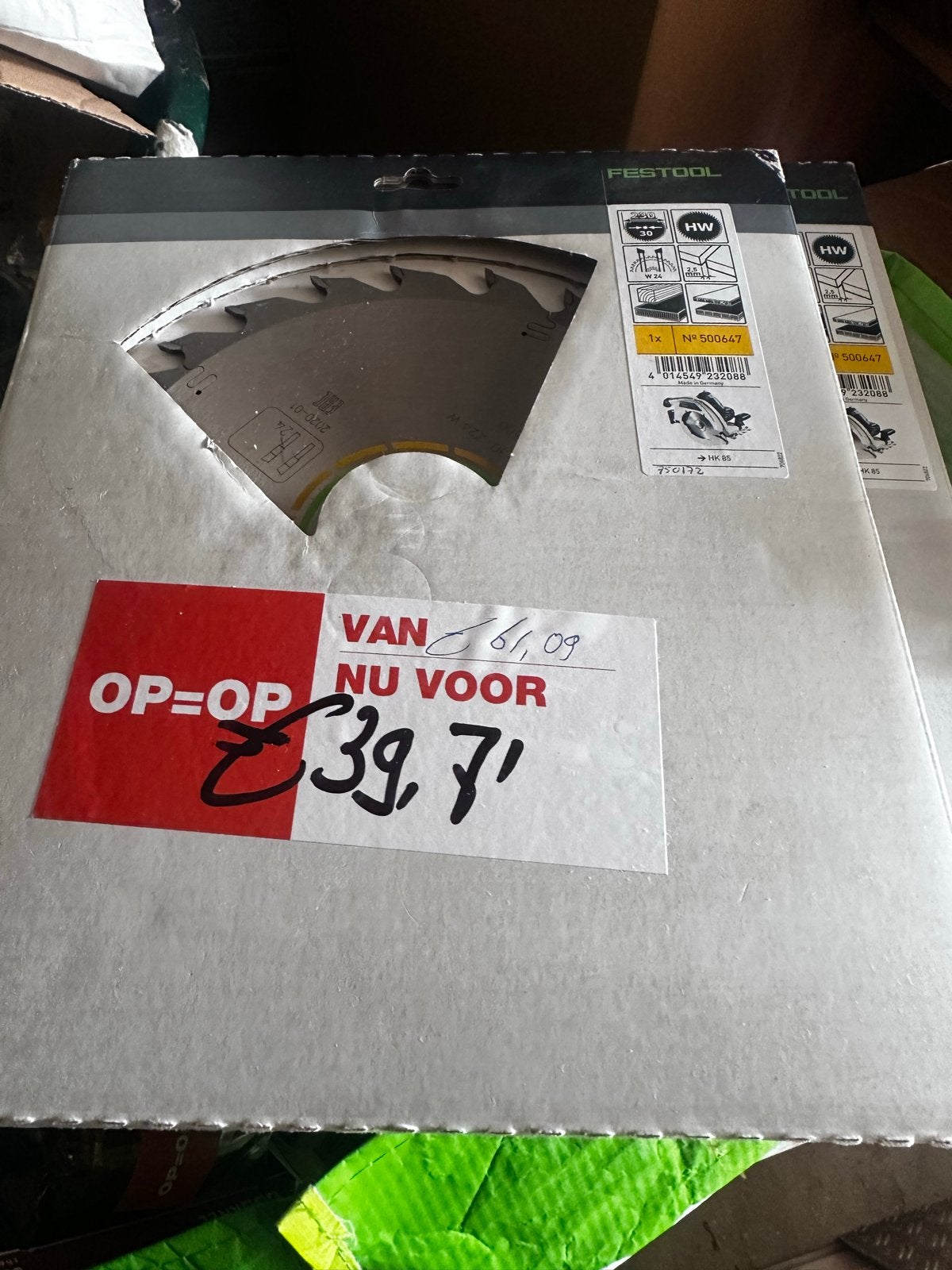 Festool HW Cirkelzaagblad 230x30 W24 - Nieuw